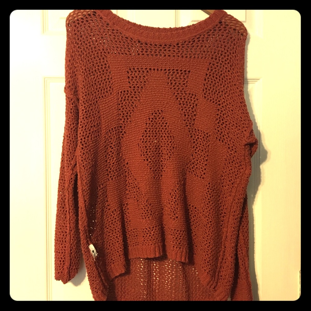 Burnt orange Hollister pullover